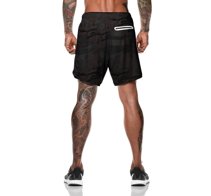 2-in-1 Training Shorts Dark Camouflage