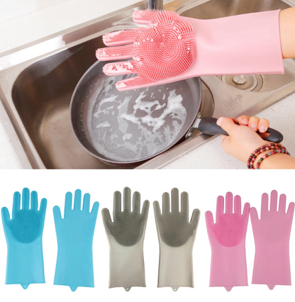 Dishwashing Gloves in use