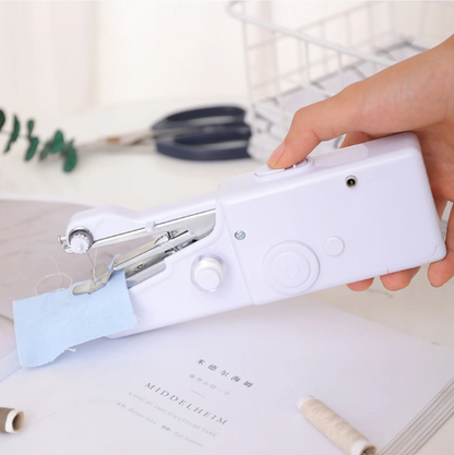 Handheld Sewing Machine in use