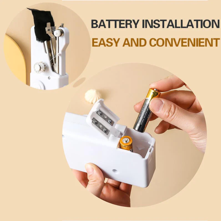 Handheld Sewing Machine Battery Installation