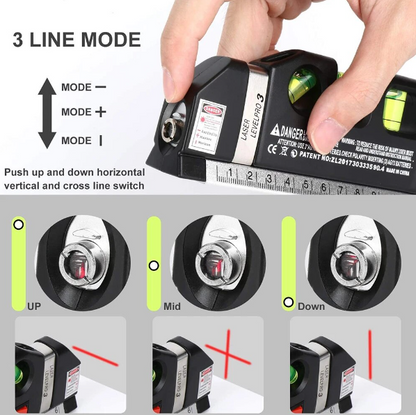 Multi-purpose Laser Level 3 line mode