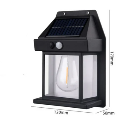 Outdoor Solar Wall Lamp Dimension and Specifications