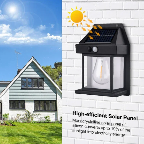 Outdoor Solar Wall Lamp High Efficient Solar Panel