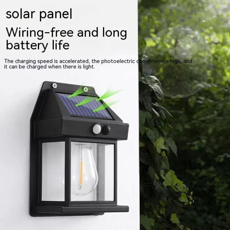 Outdoor Solar Wall Lamp wiring free and long battery life