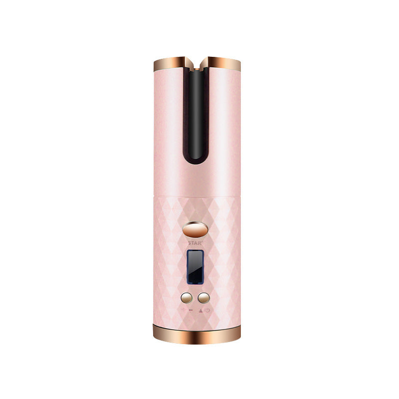 Cordless Automatic Hair Curler Pink