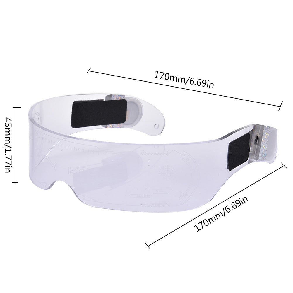 LED Luminous Glasses Dimensions