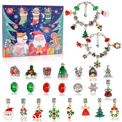 Christmas Advent Calendar Bracelets Set